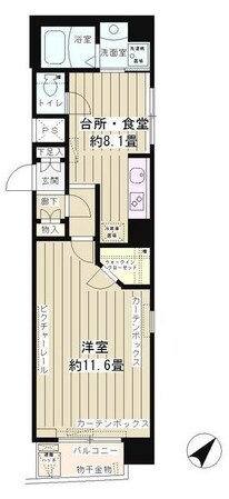 アルテーヌ新横浜の物件間取画像